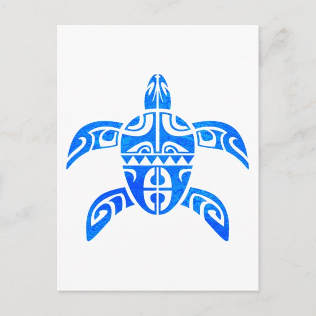 BORA BORA TURTLE POSTCARD (Front)