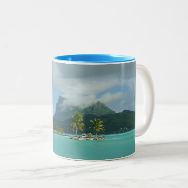 Bora Bora Two-Tone Coffee Mug (Front Right)