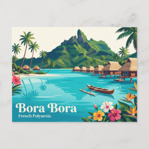 Bora Bora, Vaitape, French Polynesia Postcard