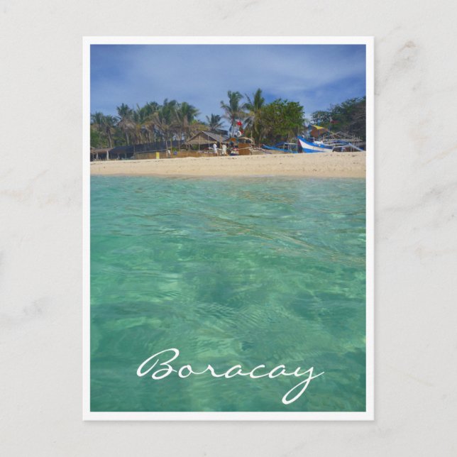 boracay clear waters postcard (Front)