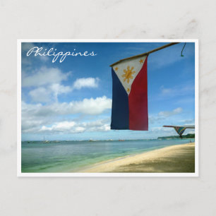 boracay flag postcard