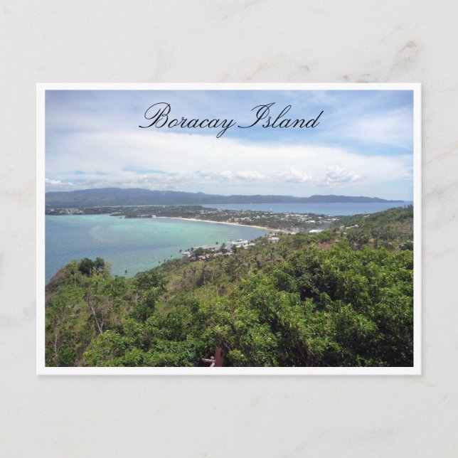 boracay island view postcard (Front)