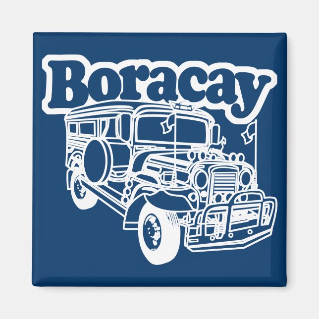 Boracay Jeepney Magnet (Front)