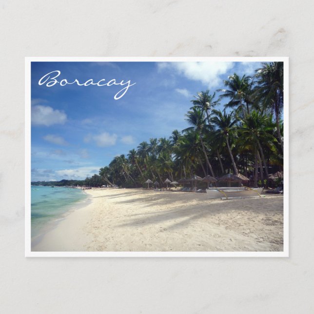 boracay palms beach postcard (Front)