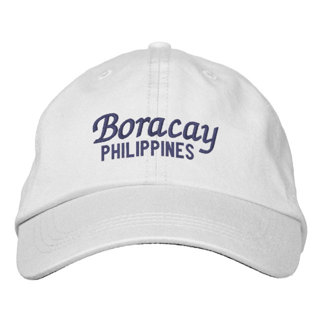 Boracay Philippines Embroidered Hat (Front)