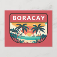 Boracay Philippines Retro Emblem