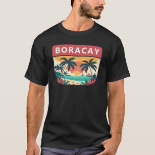 Boracay Philippines Retro Emblem T-Shirt