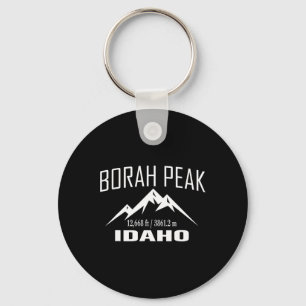 Borah Peak Idaho Climbing Summit Club Outdoor Adve Keychain