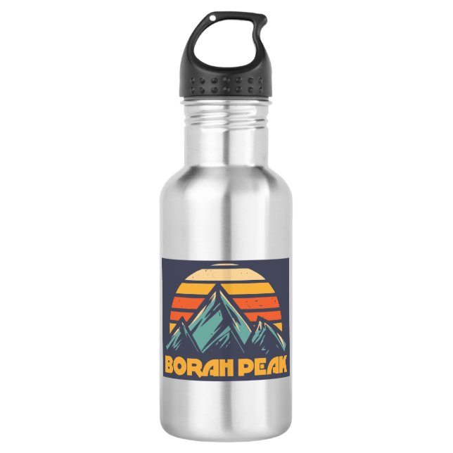 Borah Peak Retro Turquoise 532 Ml Water Bottle (Front)