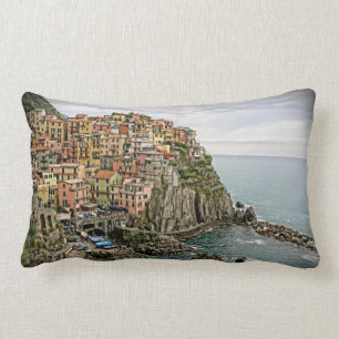 Bord de l'Italie - le Manarola - coussin