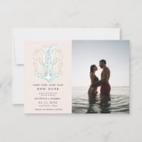 bord de mer côte Photo Changer de date Invitation