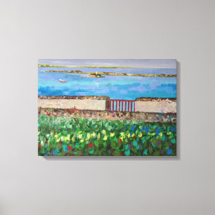 Bord de mer en Bretagne Canvas Print