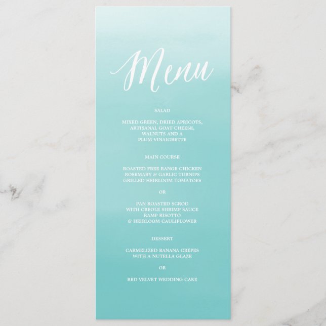 Bord de mer | Menu (Devant)