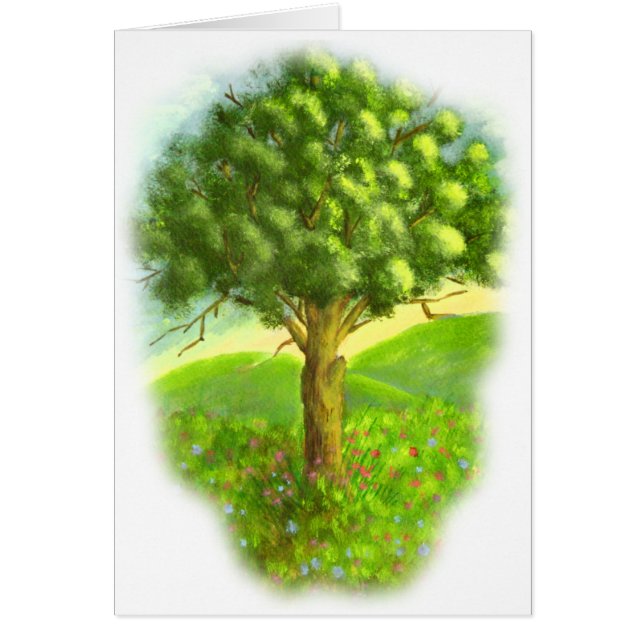 Bord o le pré : Peinture de paysage de nature : (Devant)
