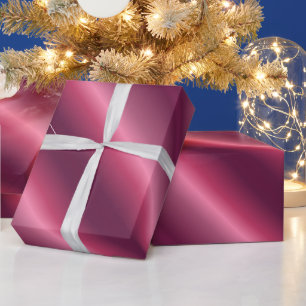 Bordeaux Christmas Holiday Birthday Glossy Gift Wrapping Paper