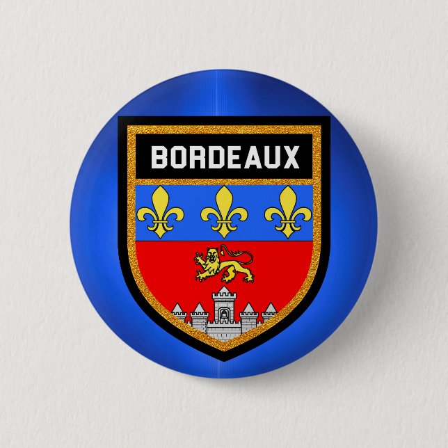 Bordeaux Flag 2 Inch Round Button (Front)