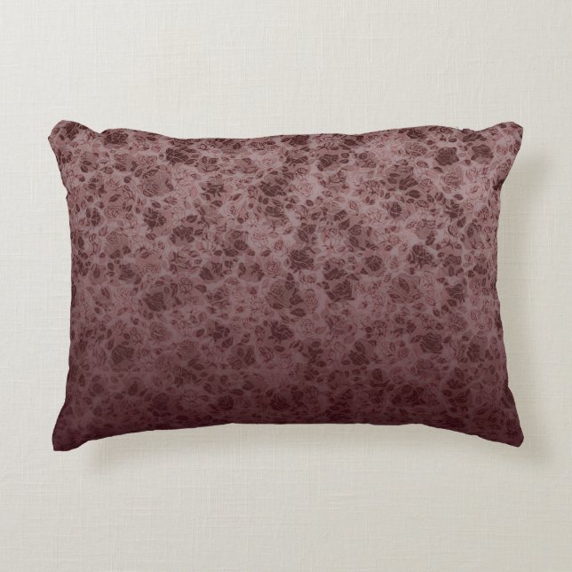 Bordeaux flowers degraded pillow (Front)