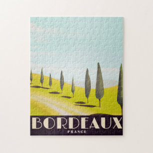 Bordeaux, french Vintage style travel poster Jigsaw Puzzle