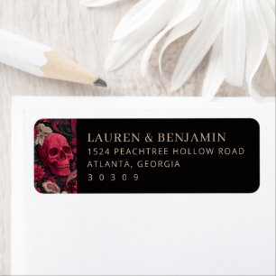 Bordeaux Gothic Paisley Wedding