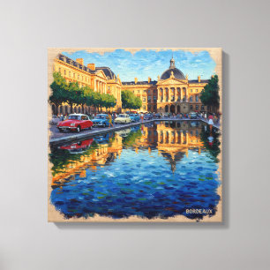 Bordeaux Grand Square Reflections Canvas Art