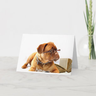 Bordeaux Mastiff, French Mastiff Bordeauxdog Gift Holiday Card