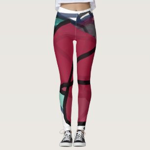 Bordeaux pair of leggings