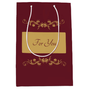 Bordeaux Personalised Medium Gift Bag