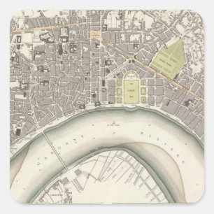 Bordeaux Square Sticker