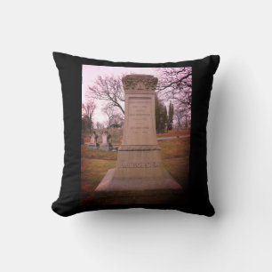 Borden Monument, Fall River, MA - A.J. Borden Throw Pillow