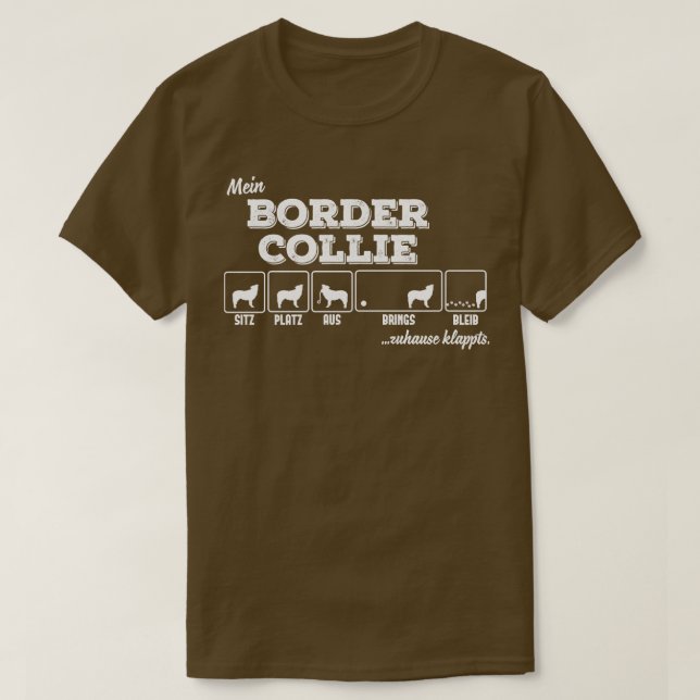 Border Collie 2 T-Shirt (Design Front)