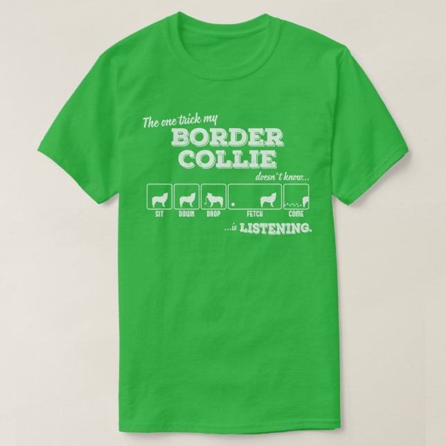 Border Collie 3 T-Shirt (Design Front)