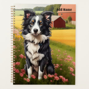 Border Collie à la ferme