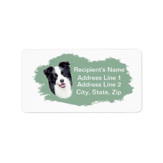 Border Collie Address Labels