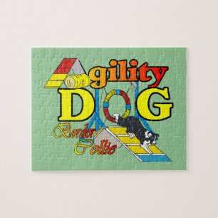 Border Collie Agility Jigsaw Puzzle