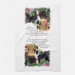 Border Collie Art Gifts Kitchen Towel