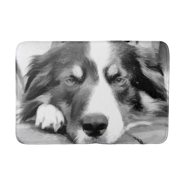 BORDER COLLIE BATH MAT (Front)