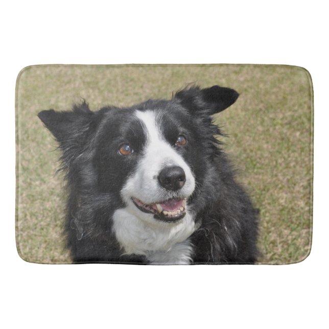 Border collie bath mat (Front)