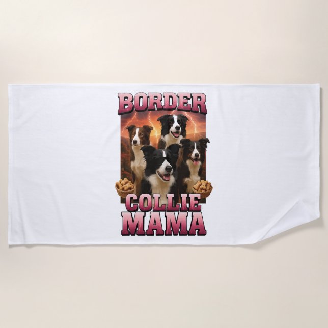 Border Collie   Beach Towel (Front)