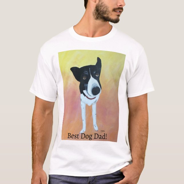 Border Collie, Best Dog Dad, Tshirts (Front)