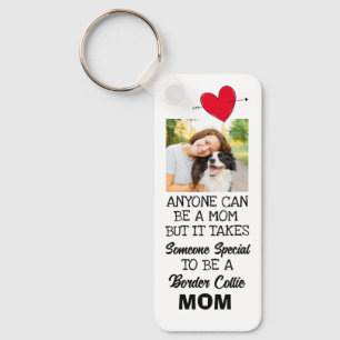 Border Collie...Best Mom Custom Keychain