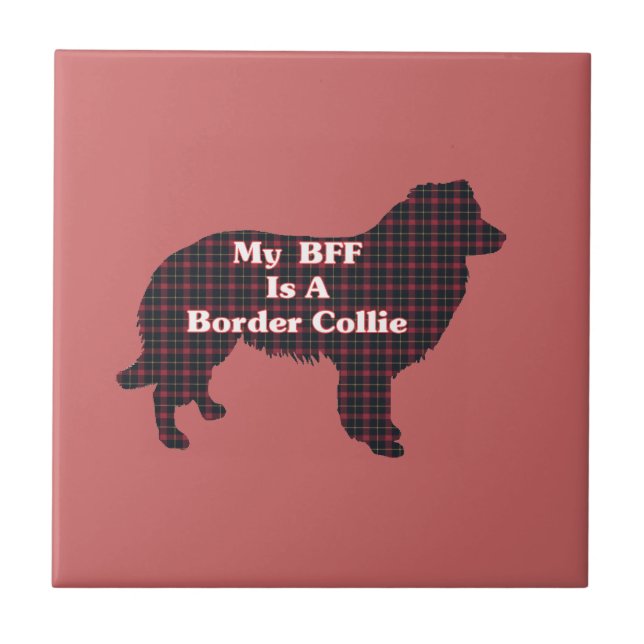 Border Collie BFF Tile (Front)