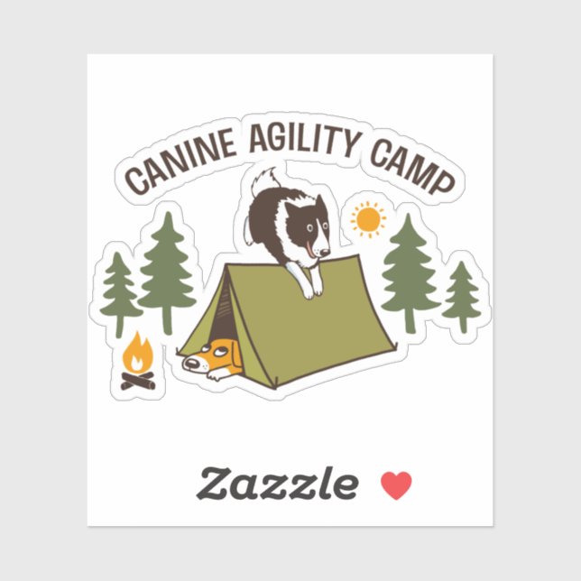 Border Collie Canine Agility Camp Fun Dog (Sheet)