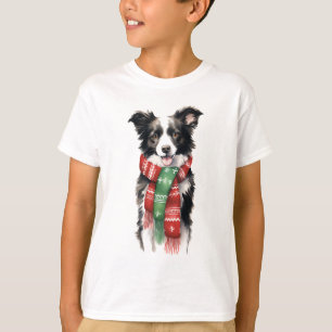 Border Collie Christmas Kids Shirt – Cute Holiday 