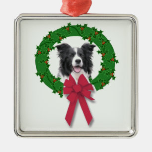 Border Collie Christmas Ornament