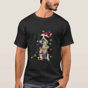 Border Collie Christmas Santa Funny Dog Lover T-Shirt