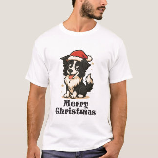 Border Collie Christmas T-Shirt