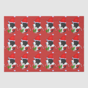 Border Collie Christmas Tissue Paper