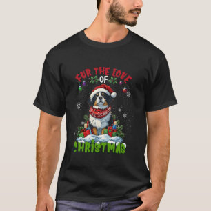 Border Collie Christmas Tree Decorations Dog Lover T-Shirt