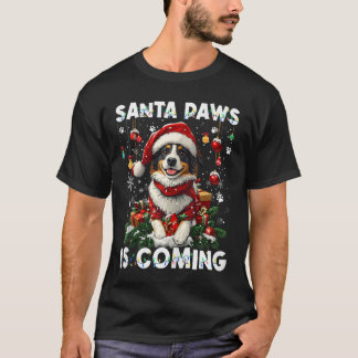 Border Collie Christmas Tree Decorations Dog Lover T-Shirt