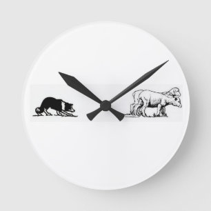 Border Collie Clock